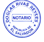 Sello Notarial Oficial Registro de Comercio